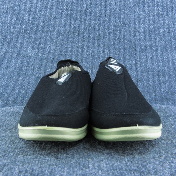 ilovesia Men Slip-On Shoes Black Fabric Lace Up Size 45 Medium - Picture 2 of 9